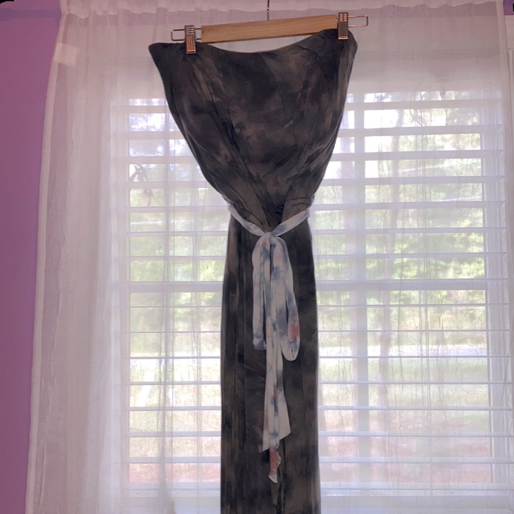 Free People Tie Dye strapless jumpsuit
